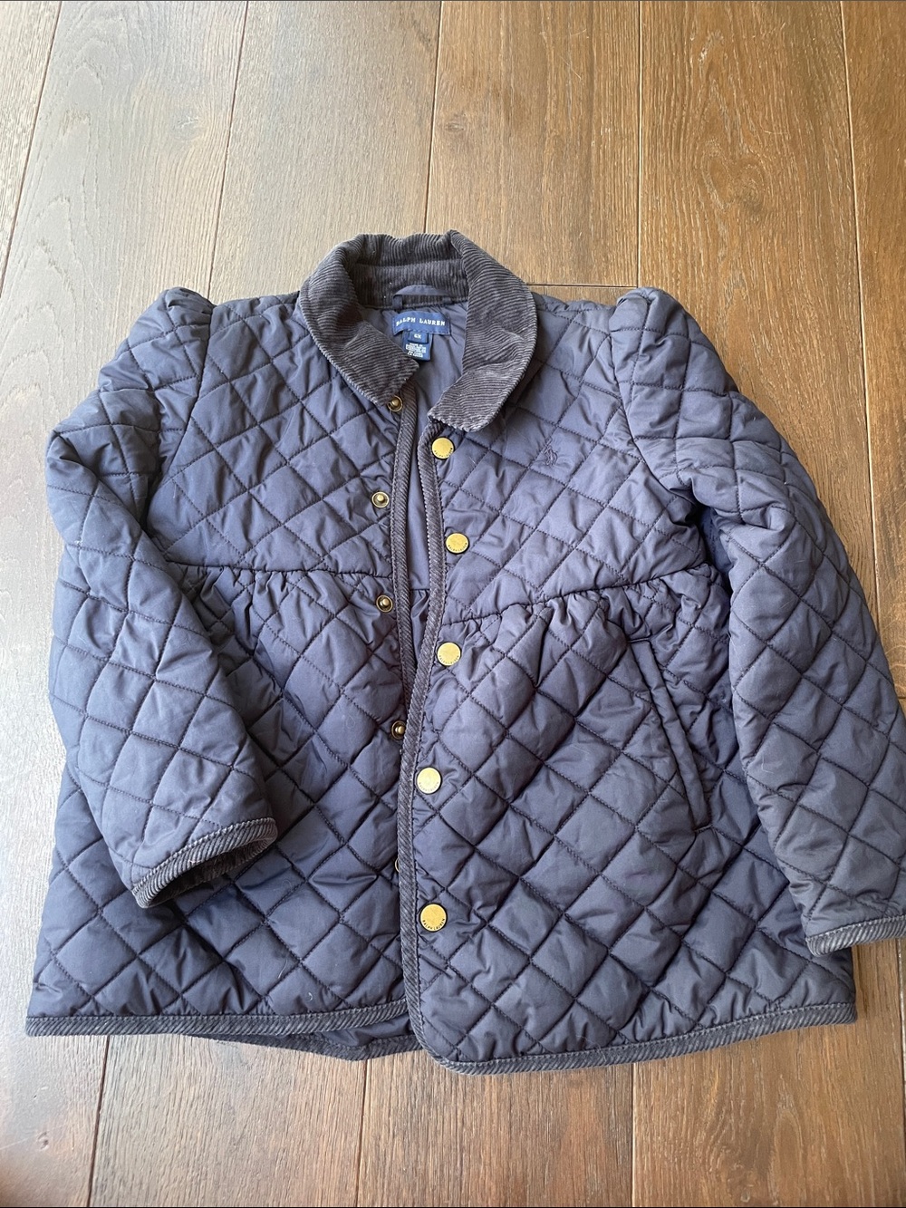 Ralph Lauren Quilted Navy Puffer Jacket for Kids